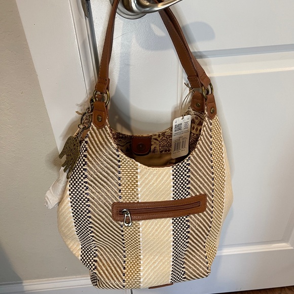 Sakroots Classic Roma Shopper or Crossbody.  NWT Vegan & RECYCLED - Picture 9 of 12